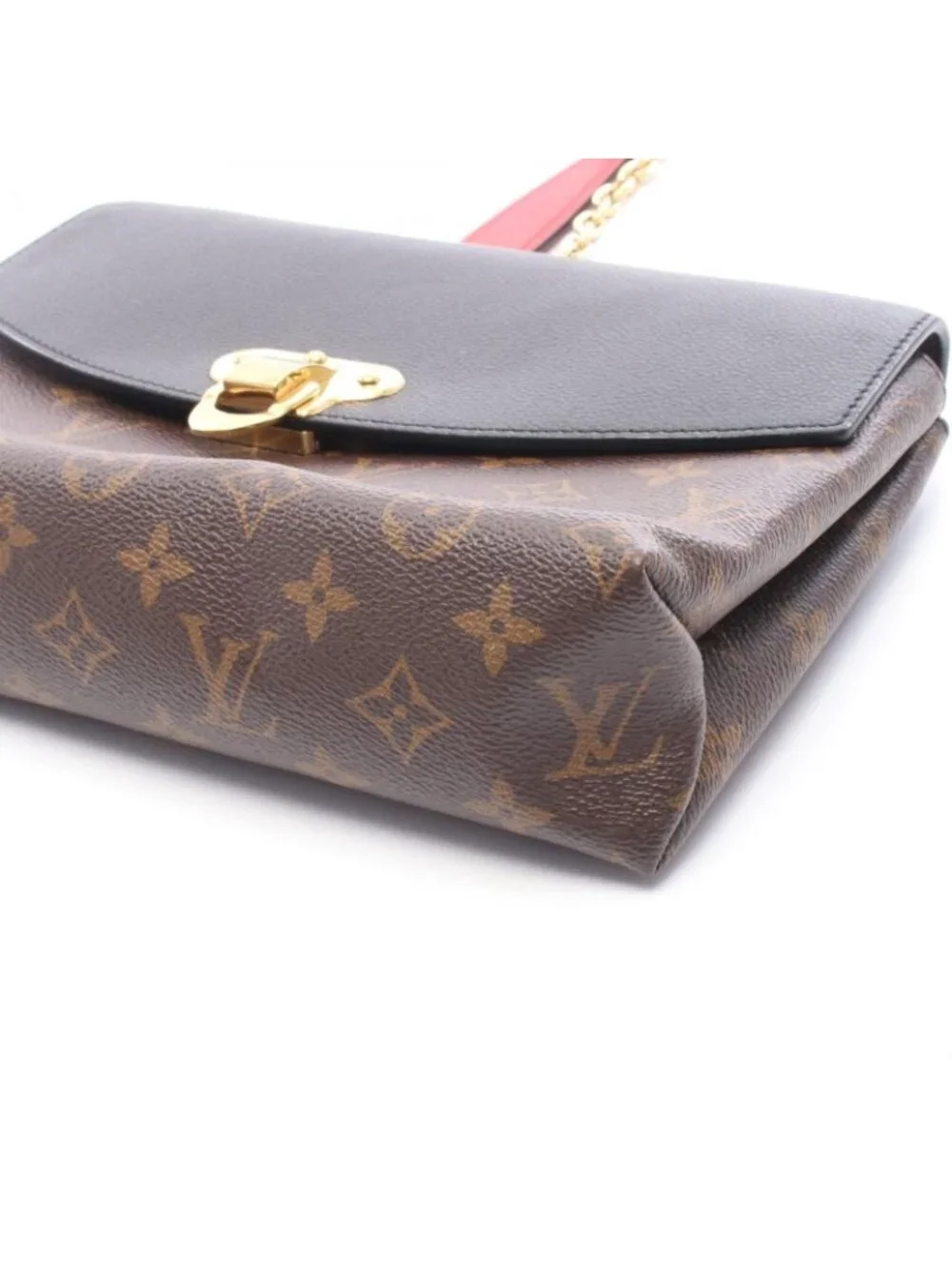 Louis Vuitton Shoulder Bag Sun Placido Monogram Noir Canvas Leather